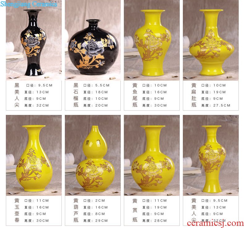 Jingdezhen ceramics designer galloping brush pot furnishing articles retro creative home sitting room adornment desktop decoration