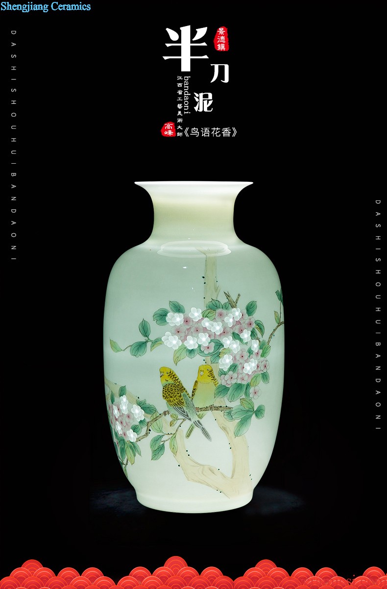 Jingdezhen ceramics of large vases, flower arranging the sitting room porch place large villa home decoration arts and crafts