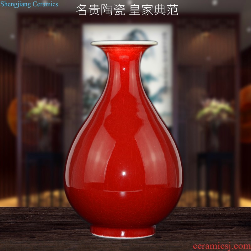 Cixin qiu - yun jingdezhen ceramics celebrity hand-painted powder enamel vase boutique sitting room home rich ancient frame adornment furnishing articles