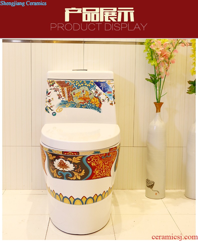 Koh larn, qi stage basin sink ceramic sanitary ware art basin washing a face of the basin that wash a face oval peony pollen