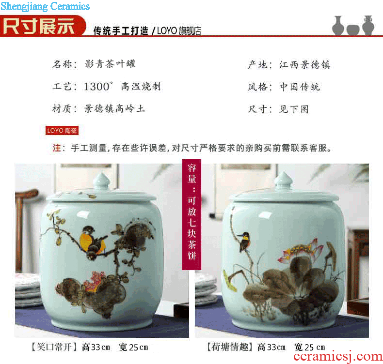 Jingdezhen ceramics furnishing articles Hand painted pastel wealth chun vases, flower The sitting room of Chinese style household ornaments