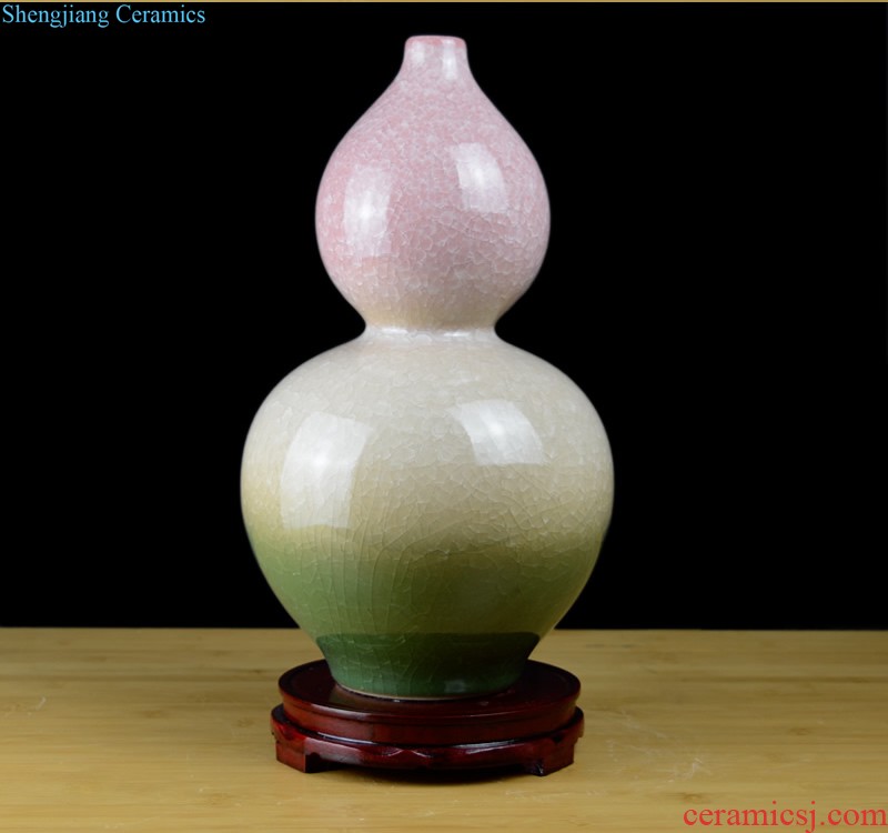 Jingdezhen European ceramic vase furnishing articles home sitting room TV ark dried flowers flower arrangement soft adornment porch decoration