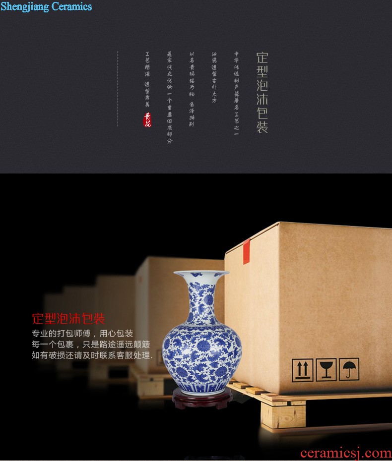 Of 331 hand-painted porcelain jingdezhen ceramics storage barrel ricer box 20 jins 40 catty cylinder altar pickles pickled meat tank of water