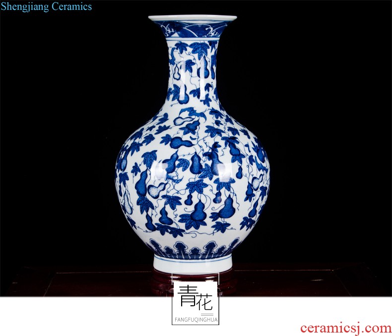 Hg23 jingdezhen ceramics water point pen container four treasures of the study room home desk of peach blossom decoration indoor furnishing articles