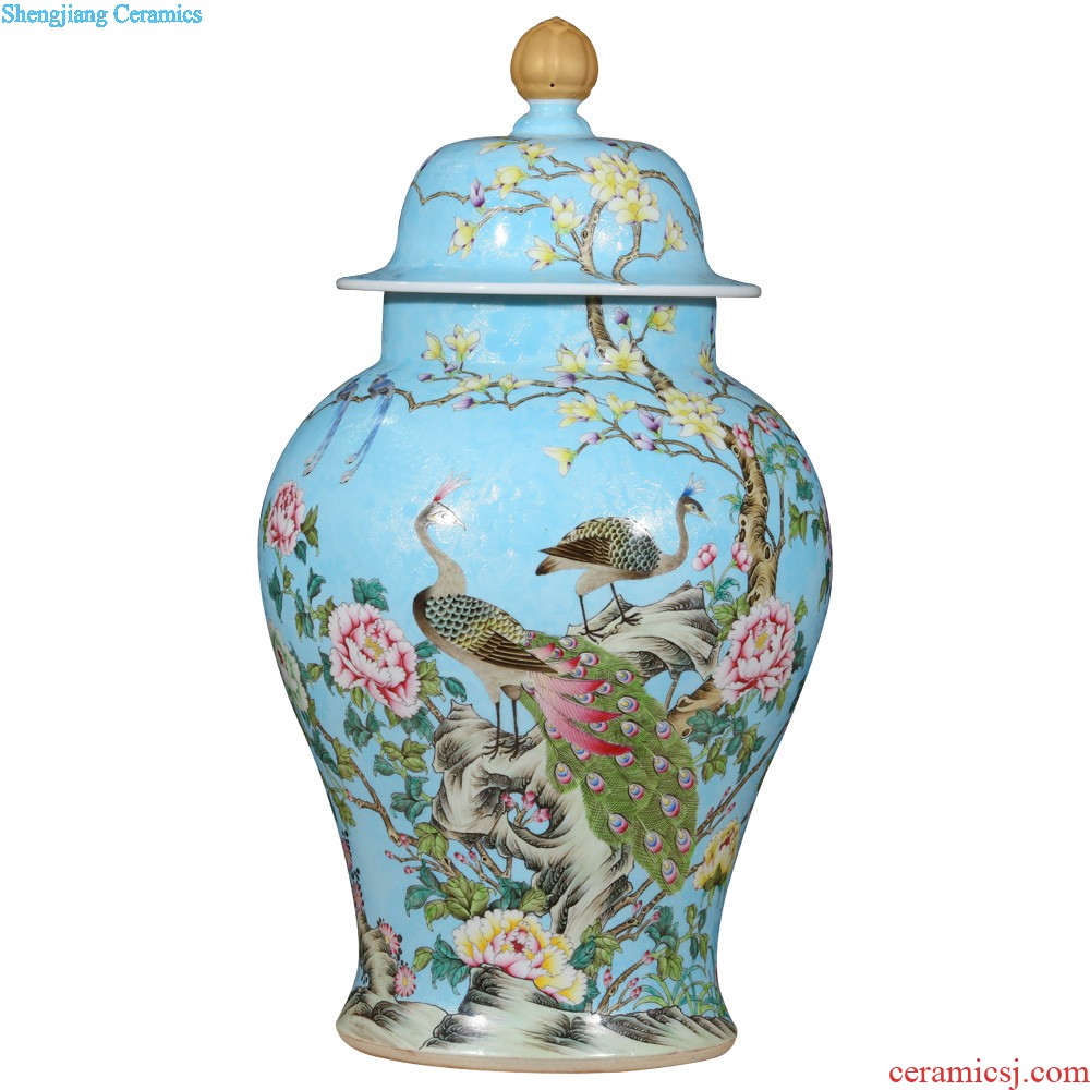 Jingdezhen ceramics hand-painted pastel still life of zen with Chinese style household adornment sitting room place of Buddhism