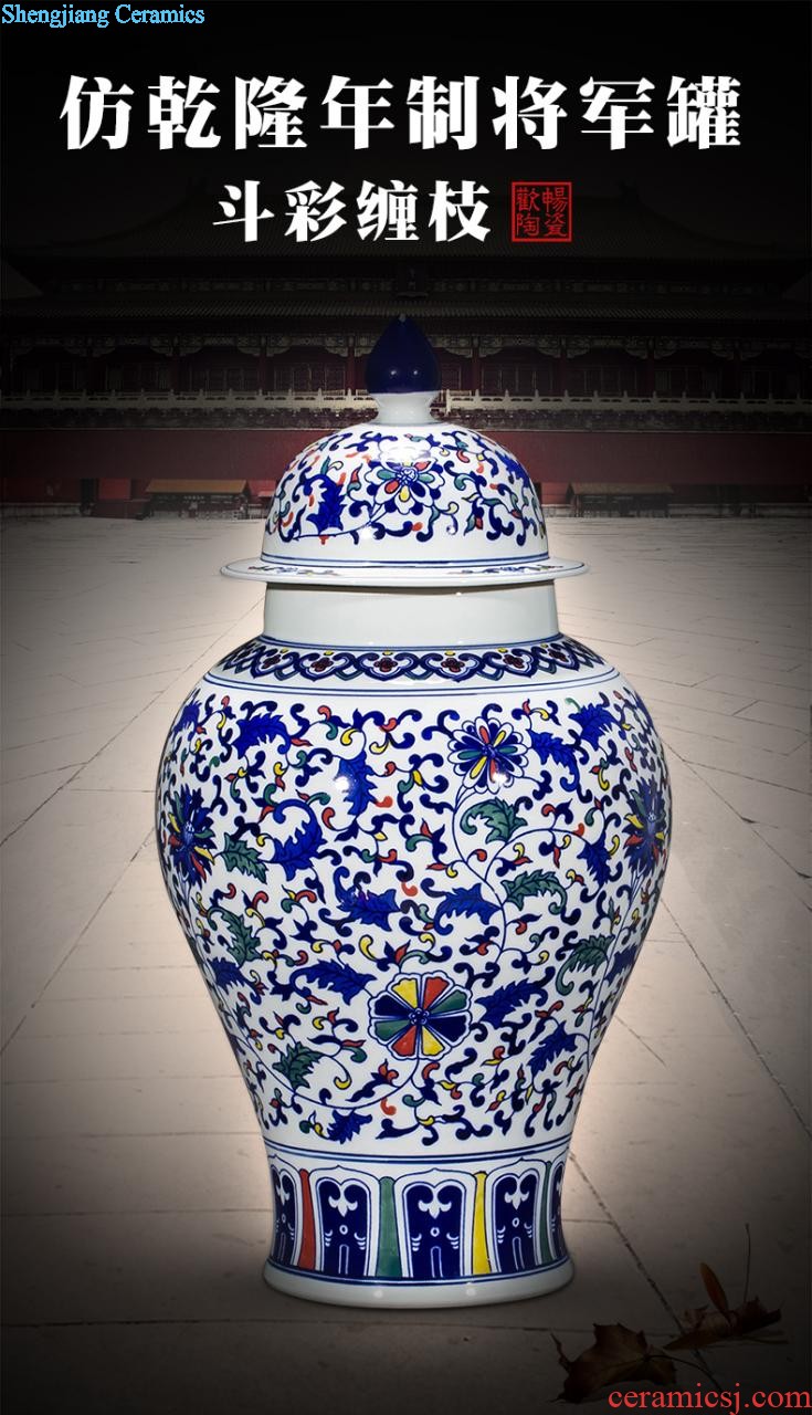 Jingdezhen ceramics famous hand-painted vases furnishing articles furnishing articles sabingga sukdun dergici jimbi Chinese style porch ark sitting room adornment