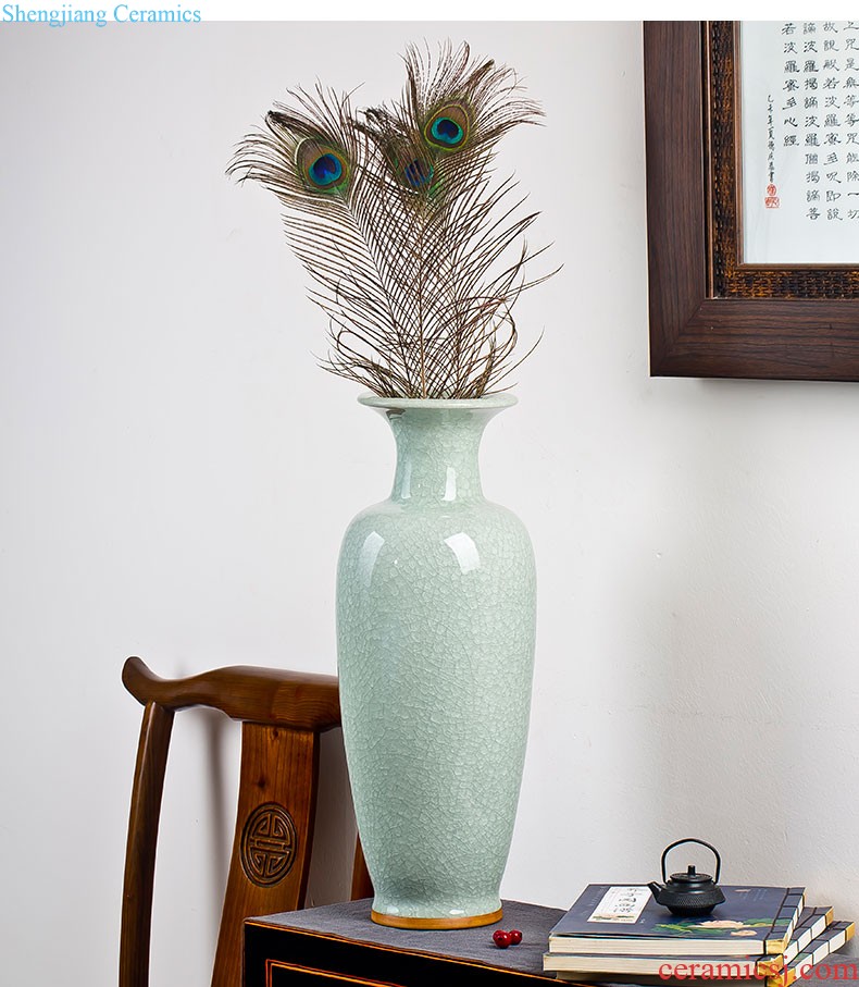 Jingdezhen ceramic vases, flower vase furnishing articles sitting room hand-painted blue and white porcelain vases, small pure and fresh and hydroponic flower porcelain