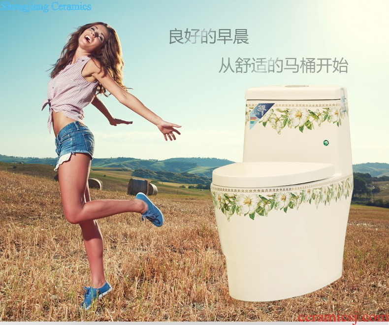 Post, qi stage basin ceramic lavabo archaize washbasin drum-shaped basin of Chinese style bathroom art antique reeds