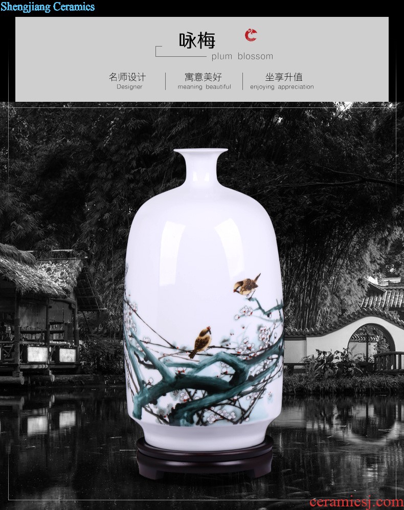 Spring of jingdezhen ceramics vase hand-painted high-ranked imperial concubine drunk Chinese style household adornment the sitting room TV ark furnishing articles