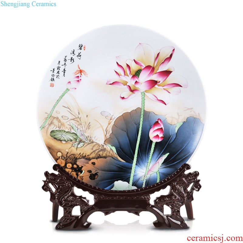 Jingdezhen ceramics imitation qing qianlong blue and red sea hoses gourd vases, new Chinese style household decorations furnishing articles