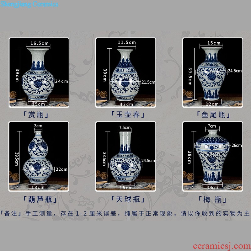 Aj207 jingdezhen ceramics European large vases, flower arranging TV ark adornment is placed large living room