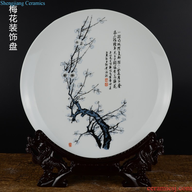 Jingdezhen ceramic decoration plate sitting room porch porcelain furnishing articles reunion graduation souvenir gifts custom