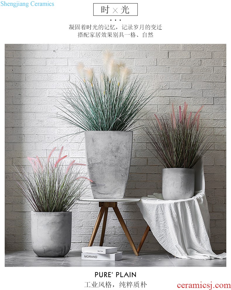 Nordic stereoscopic plant wall act the role of creative home sitting room wall hanging decorative ceramic metope hangs green plant pot flower arrangement