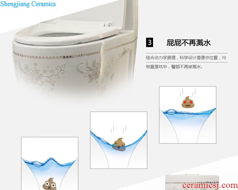 Post, qi stage basin ceramic lavabo archaize washbasin drum-shaped basin of Chinese style bathroom art antique reeds