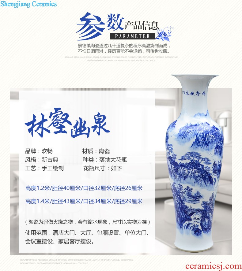 Jingdezhen ceramic masters hand-painted master powder enamel vase flower arranging gall bladder sitting room porch decoration handicraft furnishing articles