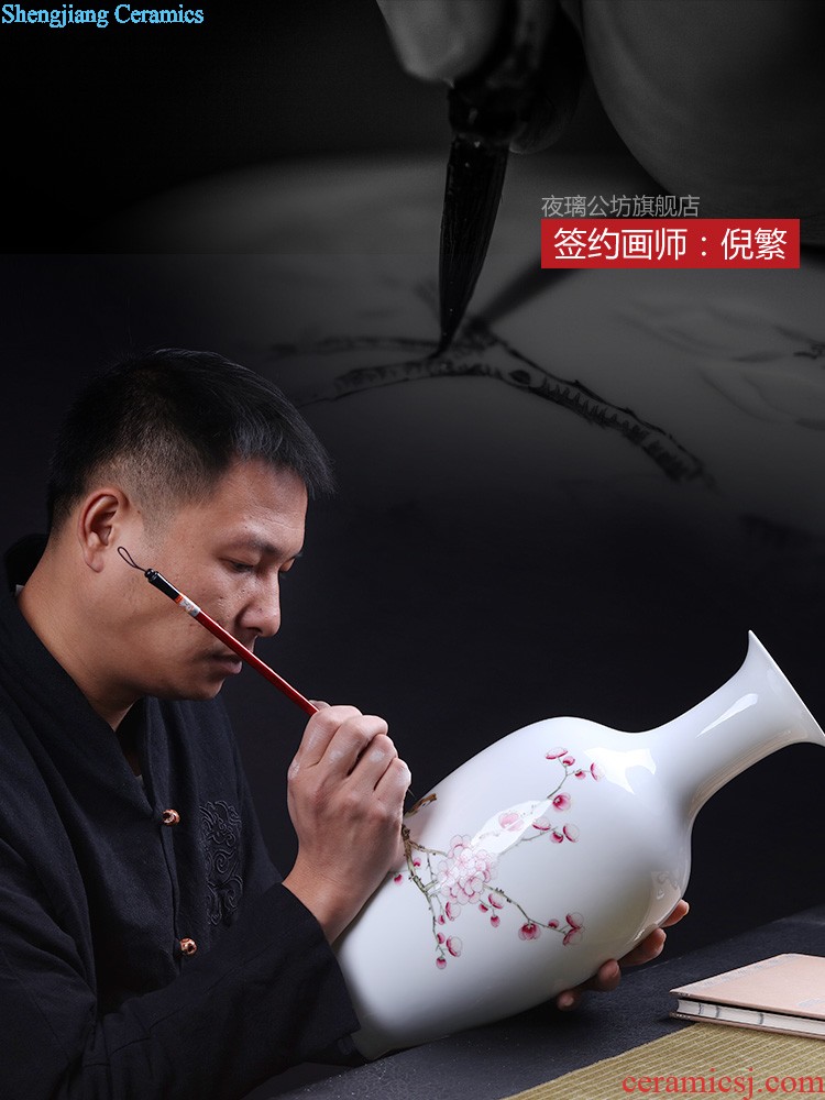 Jingdezhen ceramics flower adornment masters creation soul figure well hills, new Chinese style household sitting room porch place