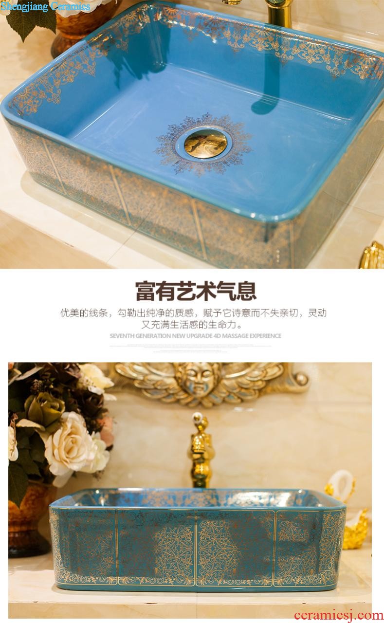 The package mail on bonsai, ceramic lavabo that defend bath lavatory basin art basin waist drum the colour it is