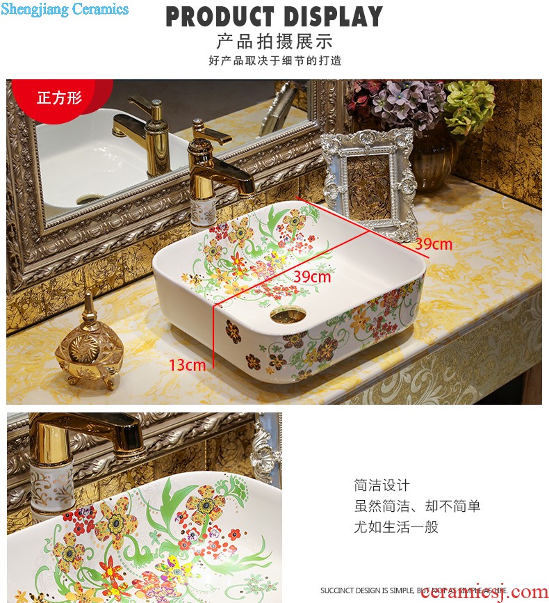 The package mail on bonsai, ceramic lavabo that defend bath lavatory basin art basin season blue gold rattan feather