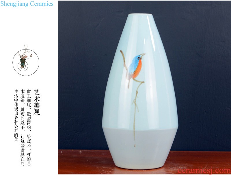 Jingdezhen ceramic vase restoring ancient ways furnishing articles of Chinese style living room dry flower arranging flowers home TV ark porcelain ornaments