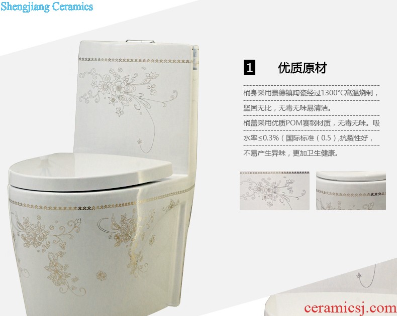 Post, qi stage basin ceramic lavabo archaize washbasin drum-shaped basin of Chinese style bathroom art antique reeds