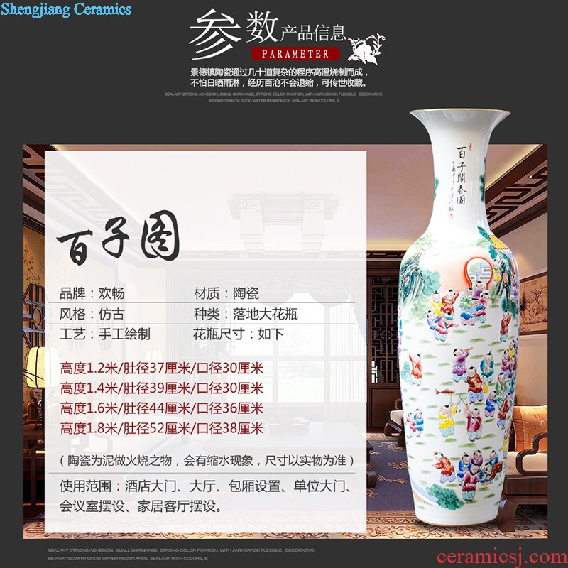 Jingdezhen ceramics hand-painted scenery of blue and white porcelain vase archaize sitting room ark adornment of Chinese style household furnishing articles