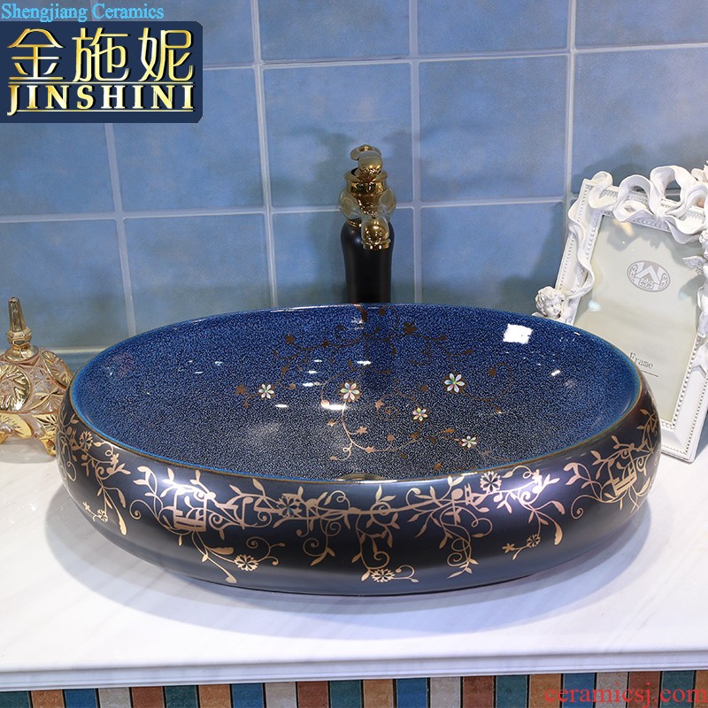 On the ceramic bowl lotus art basin sink basin bathroom sinks counters are contracted household