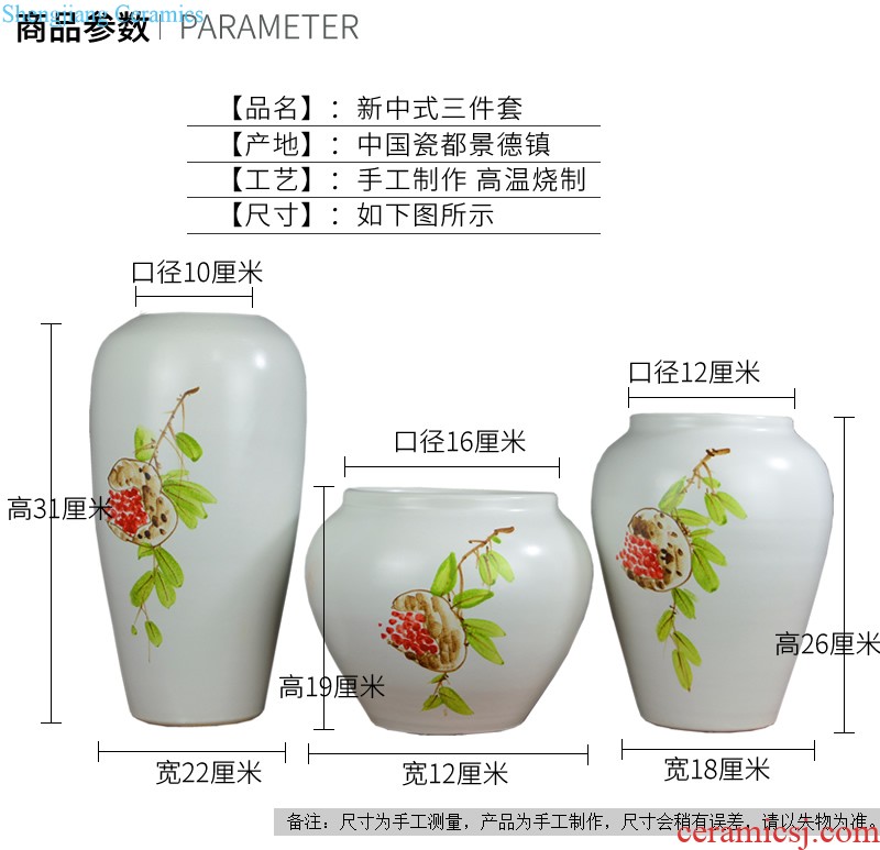 Jingdezhen ceramic hand-painted vases furnishing articles celebrity master new Chinese style household act the role ofing is tasted the sitting room porch place by hand