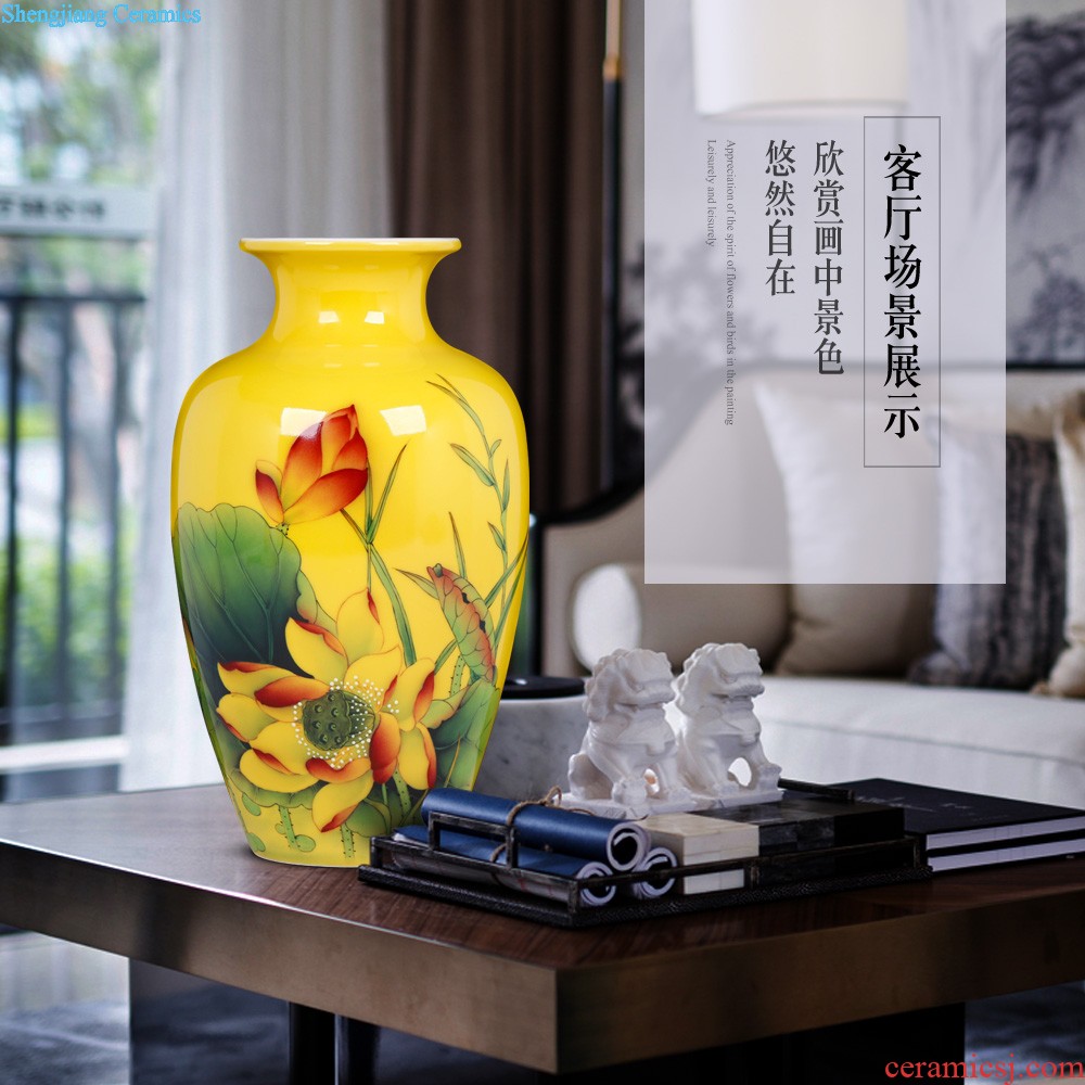 Jingdezhen porcelain sculpture Bronze glaze the mythical wild animal lucky town home furnishing articles and modern Chinese style home sitting room adornment