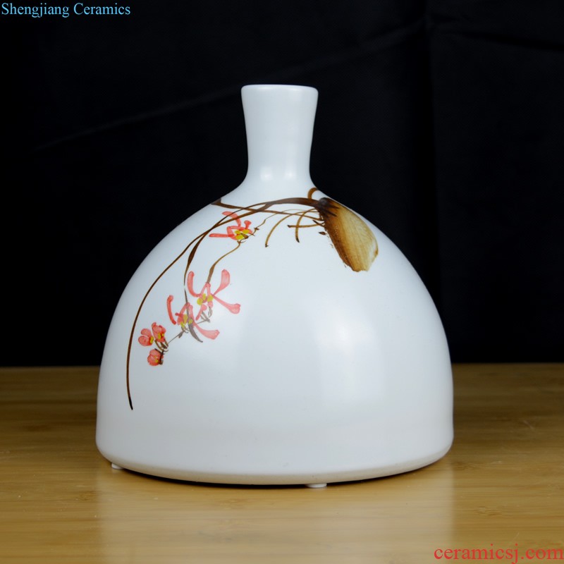 Jingdezhen ceramics hand-painted modern new Chinese vase flower arrangement sitting room home furnishing articles on your table