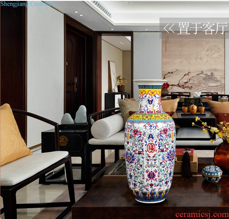 Jingdezhen ceramics vases, flower arranging small place Chinese arts and crafts home sitting room TV ark adornment ornament