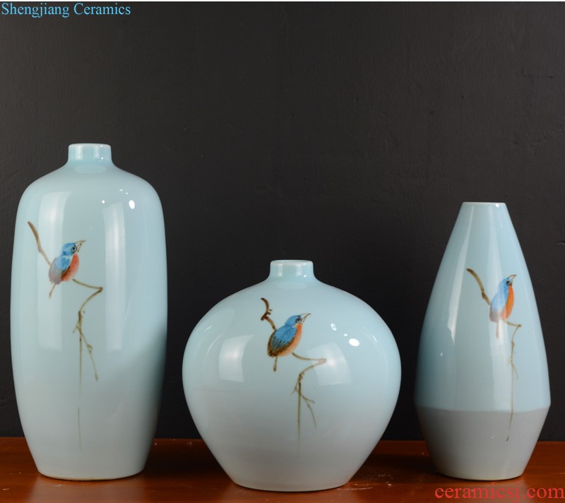 Jingdezhen ceramic vase restoring ancient ways furnishing articles of Chinese style living room dry flower arranging flowers home TV ark porcelain ornaments