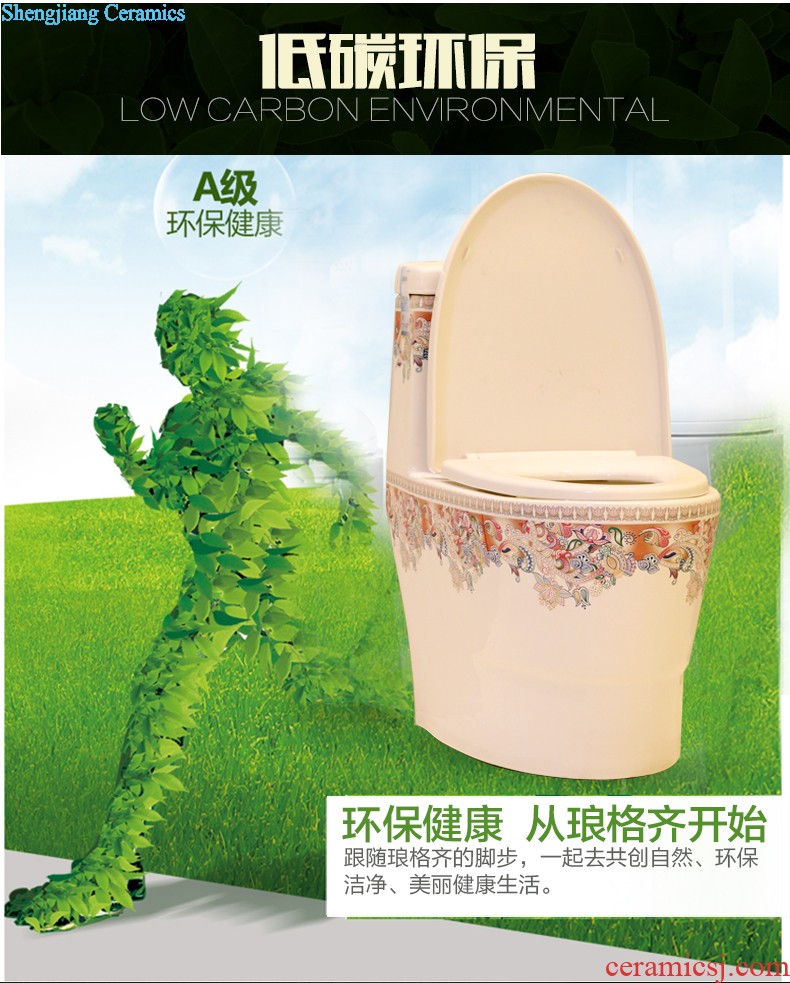 Koh larn, qi stage basin sink ceramic sanitary ware art basin washing a face of the basin that wash a face oval peony pollen