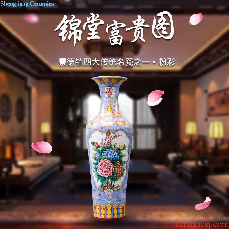 Sf3 jingdezhen ceramics of large vase archaize hand-carved yueyang remember sitting room adornment is placed