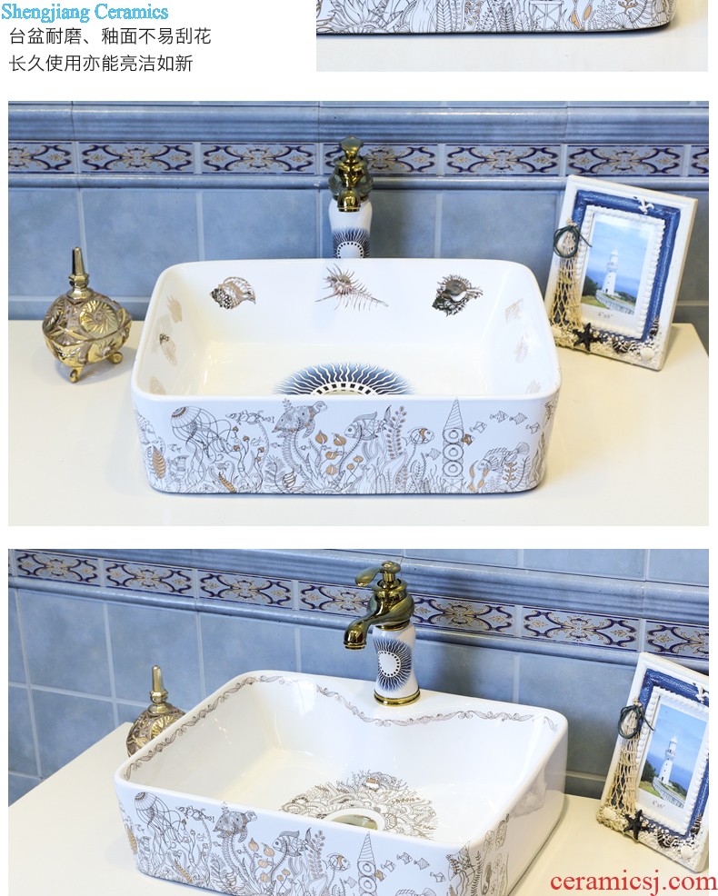 Koh larn, qi stage basin sink lavatory ceramic european-style bathroom art basin of the basin that wash a face