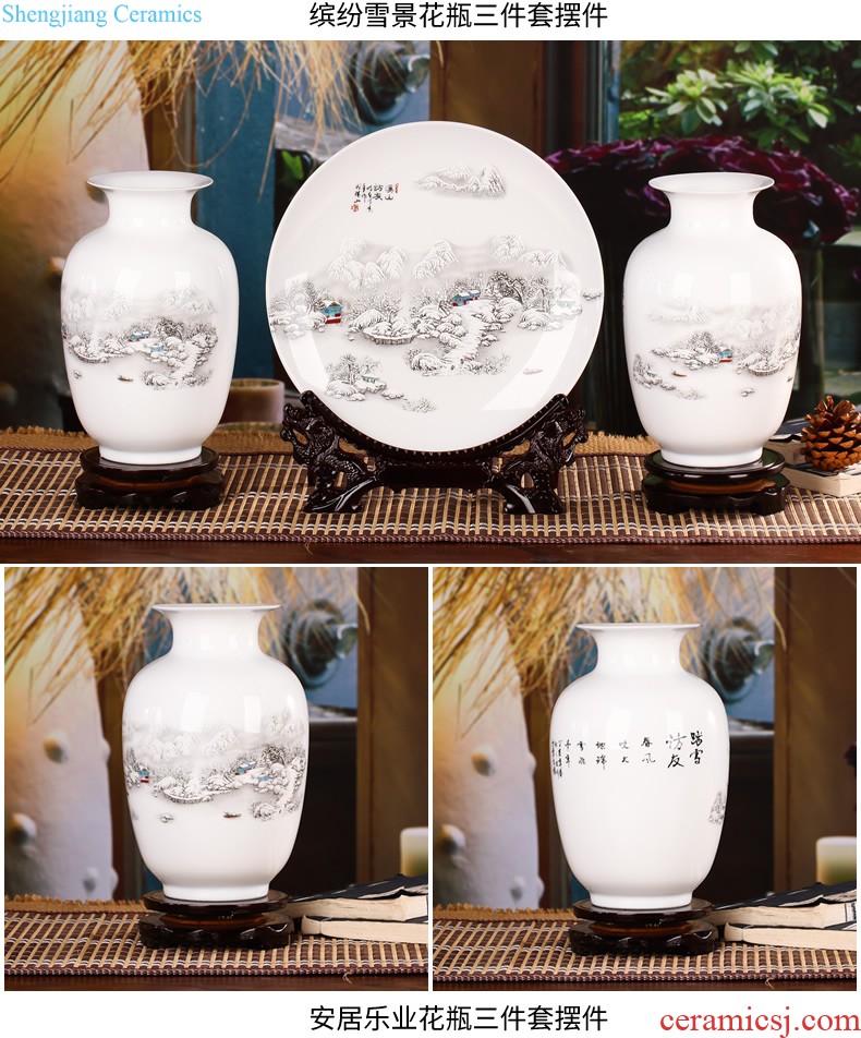 North European ceramic vase ins flamingos wind dried flowers hydroponics living room table flower arrangement home furnishing articles