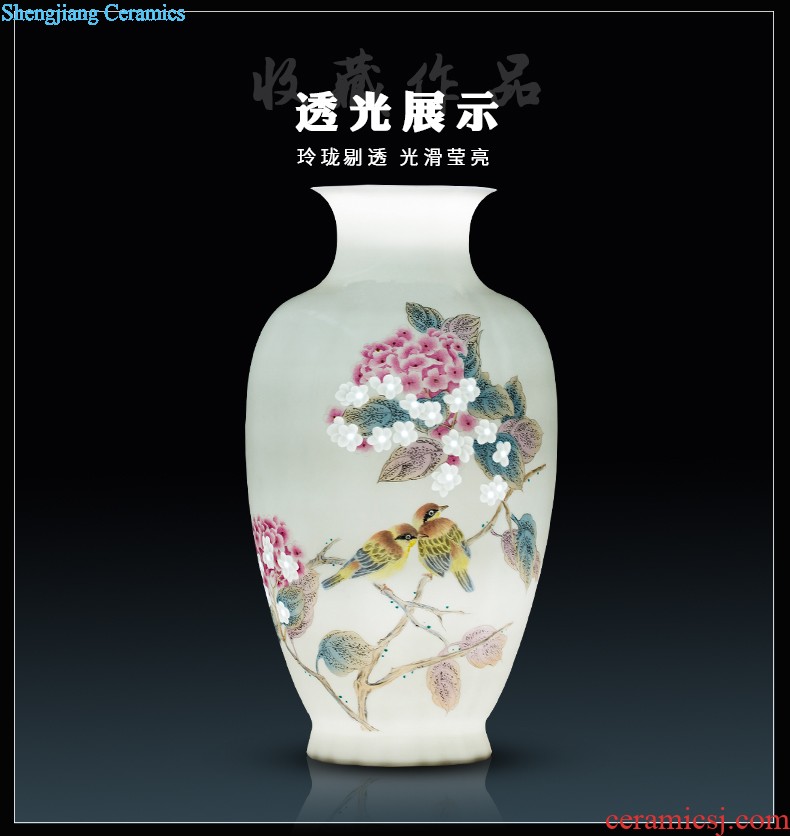 Jingdezhen ceramics hand-painted blue and white porcelain vases, flower arrangement furnishing articles of Chinese style thin foetus home sitting room adornment ornament