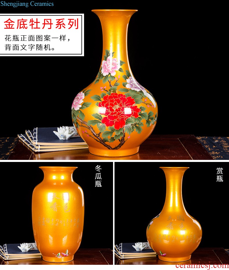 Jingdezhen ceramics large caddy a kilo is installed sealed with cover household storage jar pu-erh tea warehouse