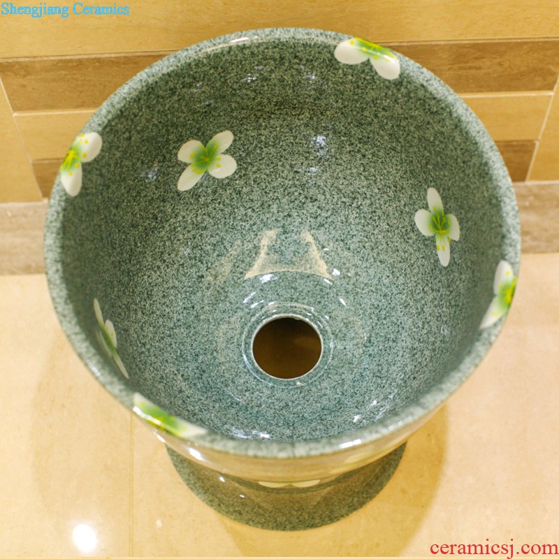 Koh larn, qi ceramic art basin mop mop pool ChiFangYuan one-piece mop pool diameter of 30 cm swirl marks