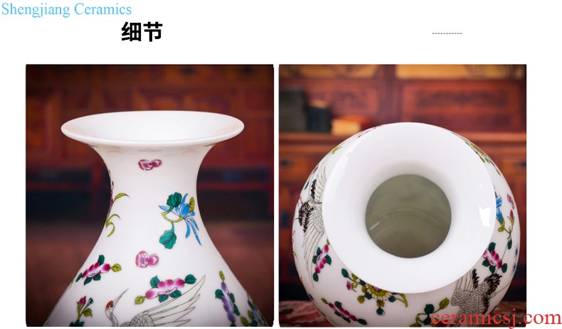 Jingdezhen ceramics hand-painted archaize of large blue and white porcelain vase furnishing articles home sitting room adornment handicraft