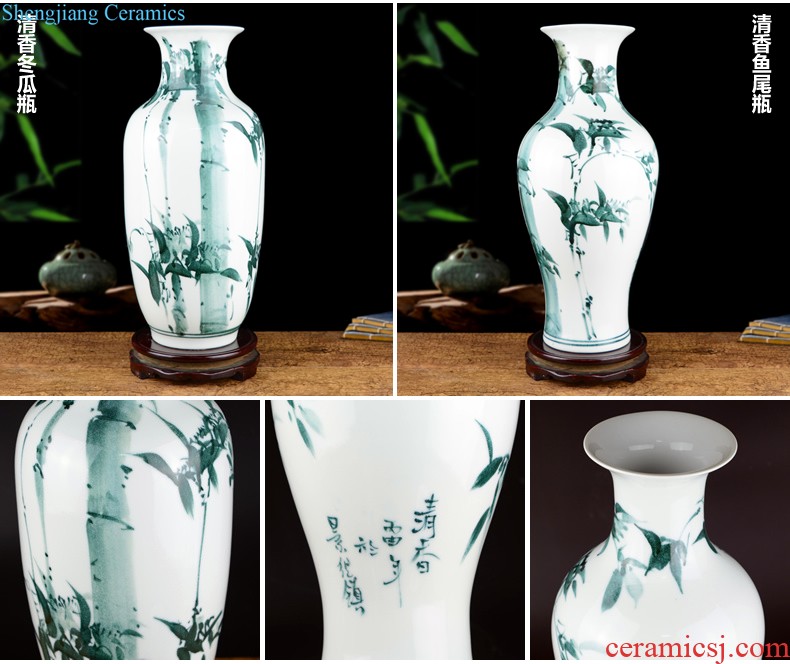 Jingdezhen ceramic modern new Chinese style flower vase The sitting room TV wine porch place home decoration