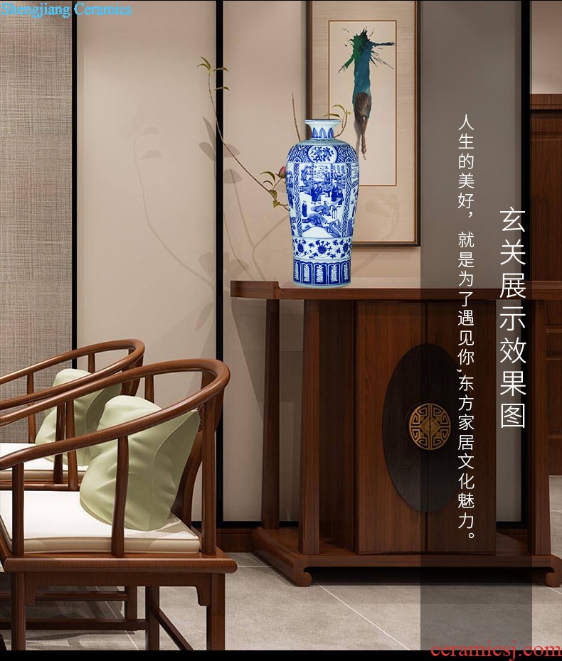 Jingdezhen ceramics famous hand-painted vases, flower arranging furnishing articles success archaize rich ancient frame sitting room adornment