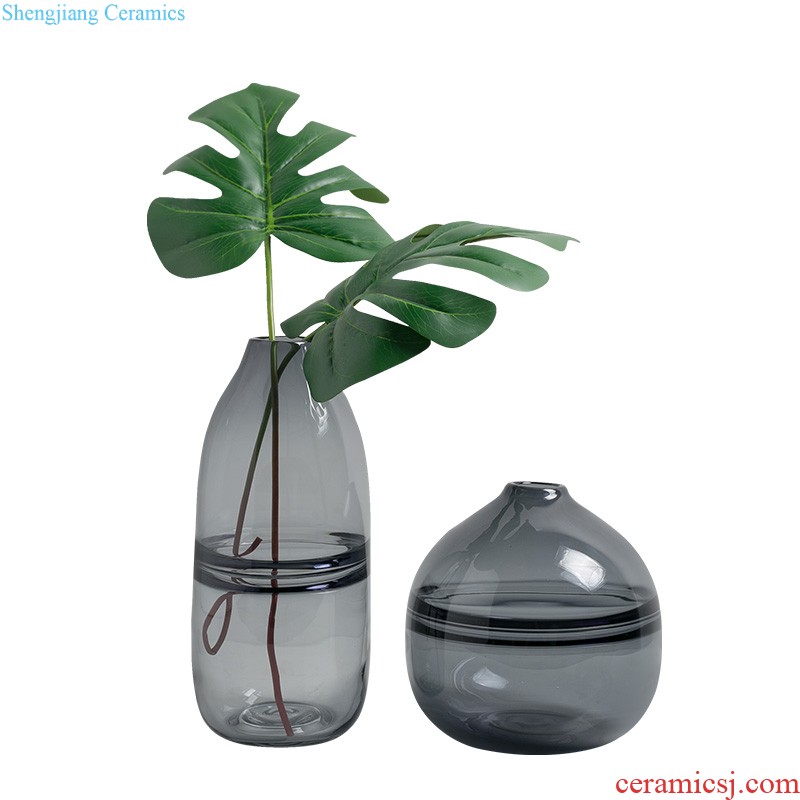 Creative household adornment contemporary and contracted furniture furnishing articles Fashionable sitting room landing simulation ceramics vase flowers