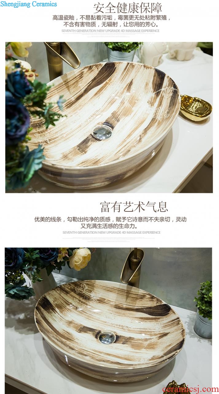 Koh larn, qi ceramic sanitary ware of toilet stage basin sink toilet lavatory basin art basin crack