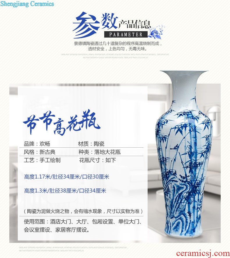 Jingdezhen ceramics China red every year more than the French vase wedding creative nnyy sitting room place decoration