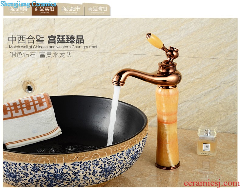 Koh larn, qi stage basin square square the lavabo Mosaic bathroom art basin basin ceramic lavatory basin