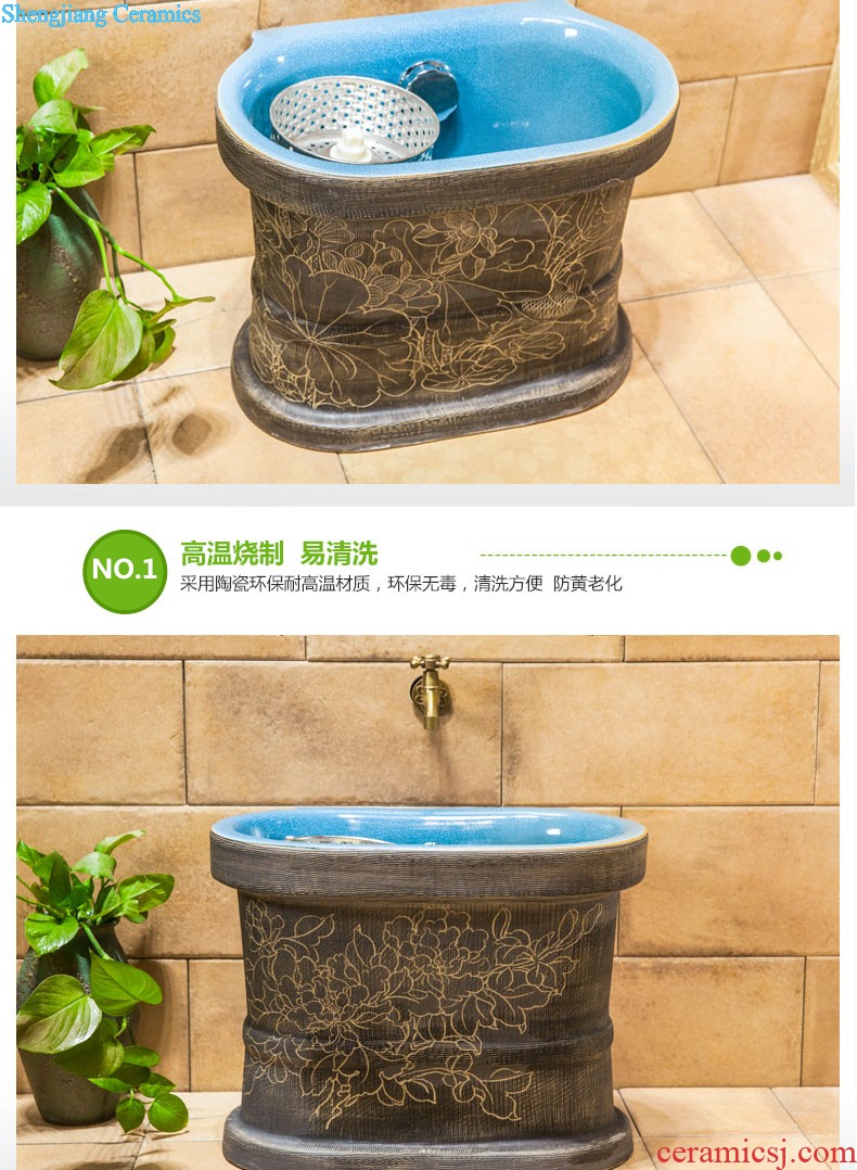 Koh larn case has contracted ceramic toilet lavabo art on the stage basin bathroom sinks porcelain white jade of the basin that wash a face