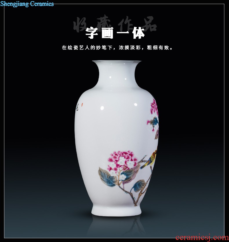 Jingdezhen ceramics hand-painted blue and white porcelain vases, flower arrangement furnishing articles of Chinese style thin foetus home sitting room adornment ornament