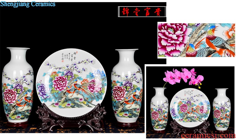 Jingdezhen ceramics fish tank Hand draw water lily bowl lotus lotus leaf frog turtle cylinder cylinder flowerpot furnishing articles hc - 113