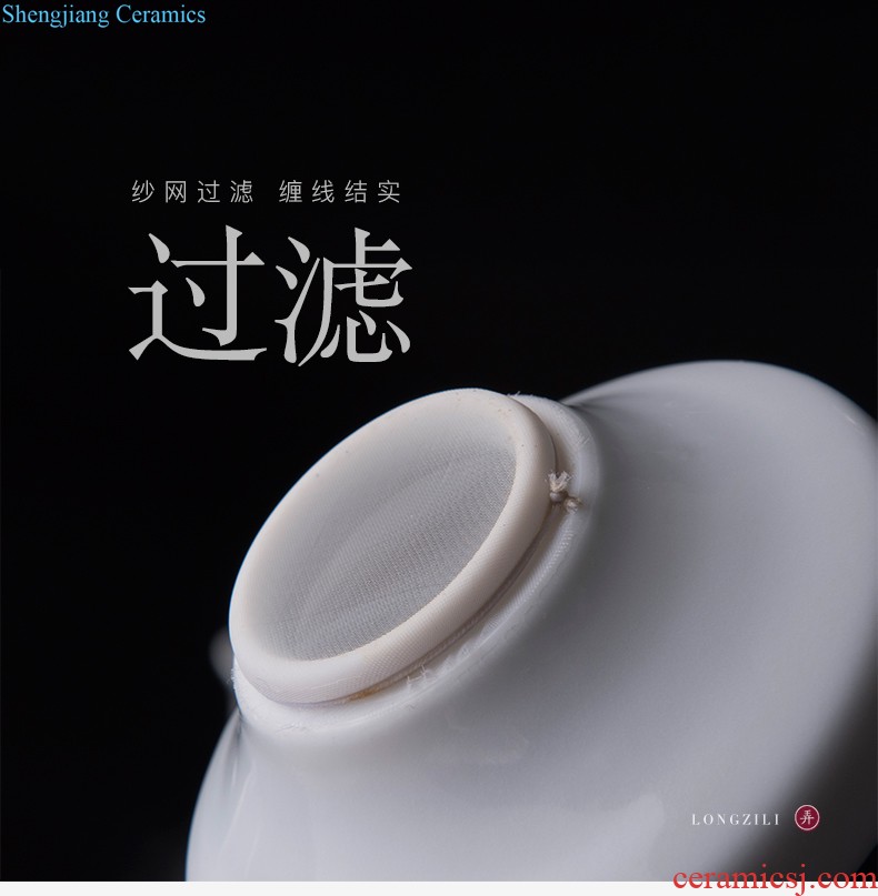 Jingdezhen ceramic suit contracted Chinese gift box Only three tureen tea cup home tea pot of a complete set of tea sets