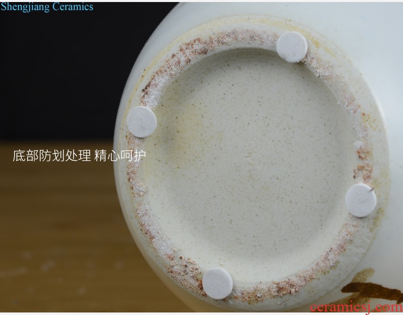 Jingdezhen ceramics glaze crystal vase flower arranging flowers sitting room, the new Chinese style household adornment handicraft furnishing articles